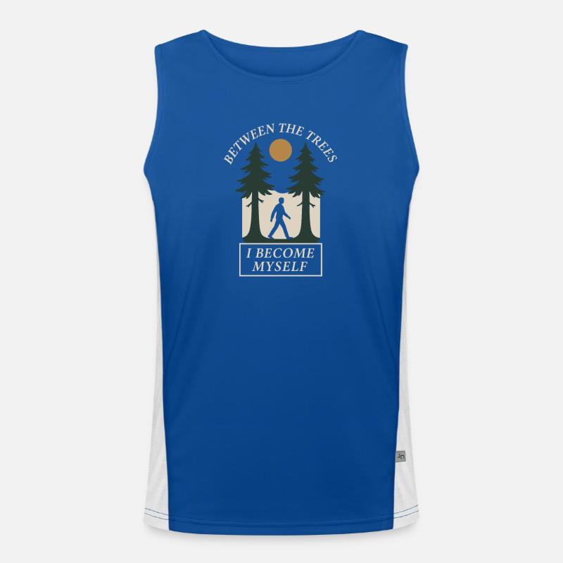 Forest Walk Overthinker Mental Reset Funktionelles Kontrast-Tank Top für Männer 