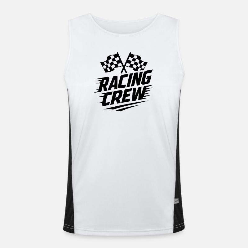 Racing Crew Funktionelles Kontrast-Tank Top für Männer 