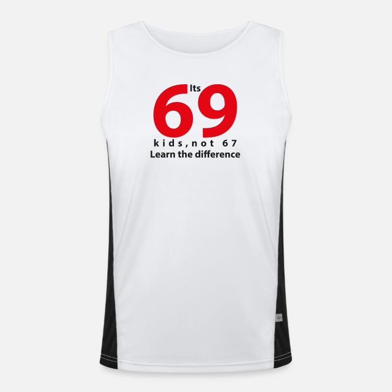 its_69 note 67 noir Débardeur respirant contrasté Homme 