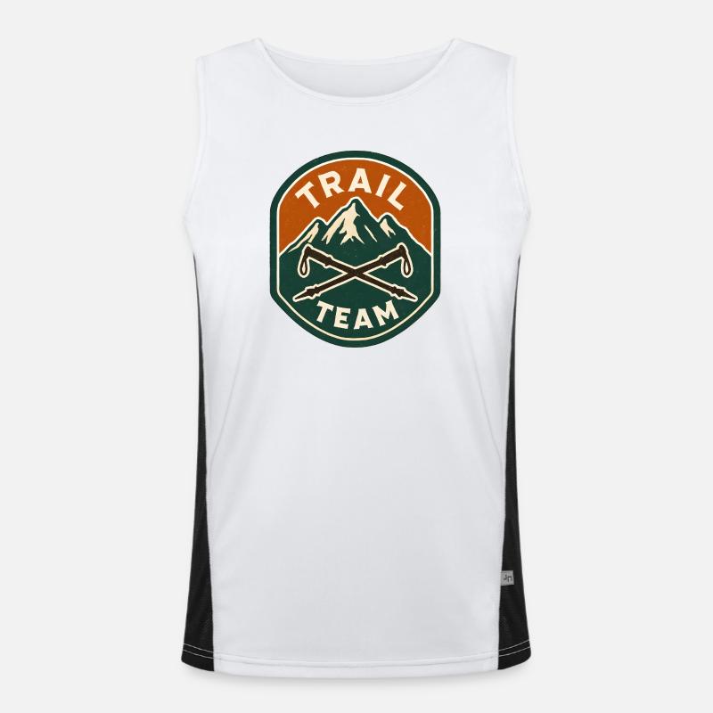 Trail Team Mountain Patch Débardeur respirant contrasté Homme 