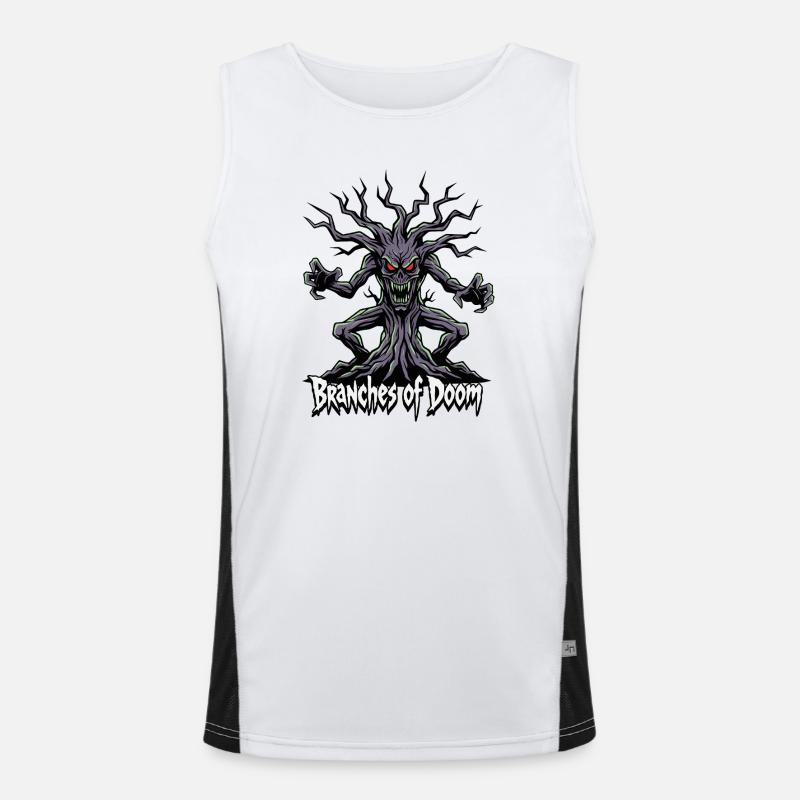 Branches of Doom – Dämonischer Baumgeist Funktionelles Kontrast-Tank Top für Männer 