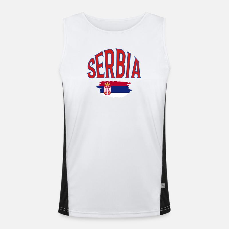 Serbie Débardeur respirant contrasté Homme 