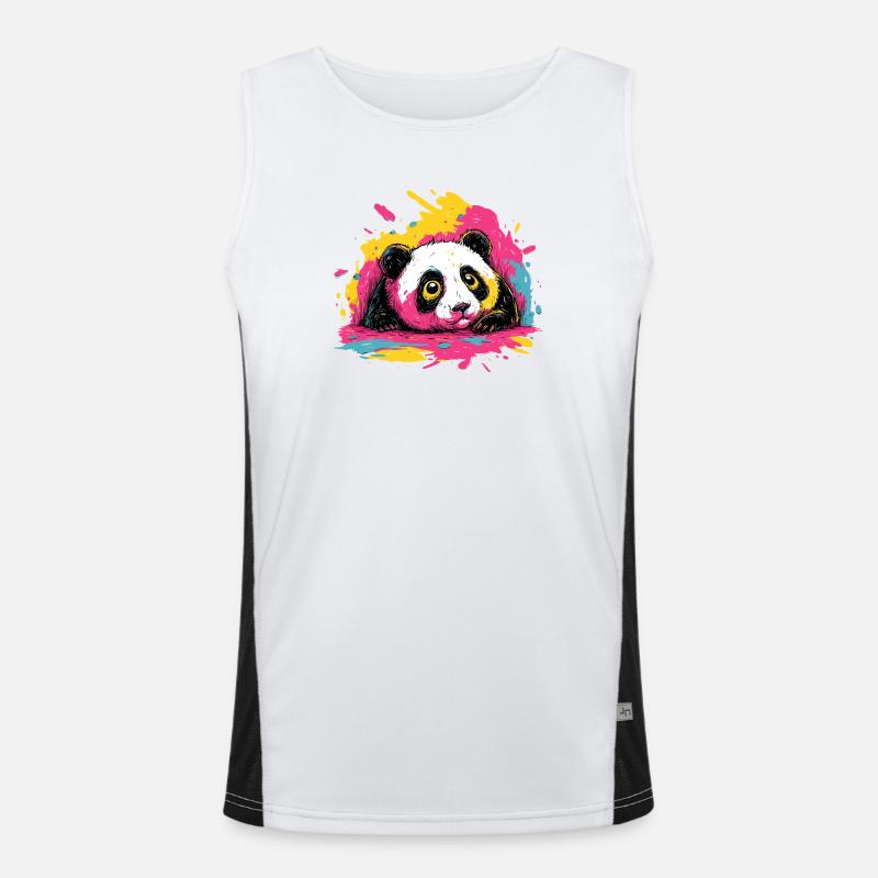 Panda Color Splash Débardeur respirant contrasté Homme 