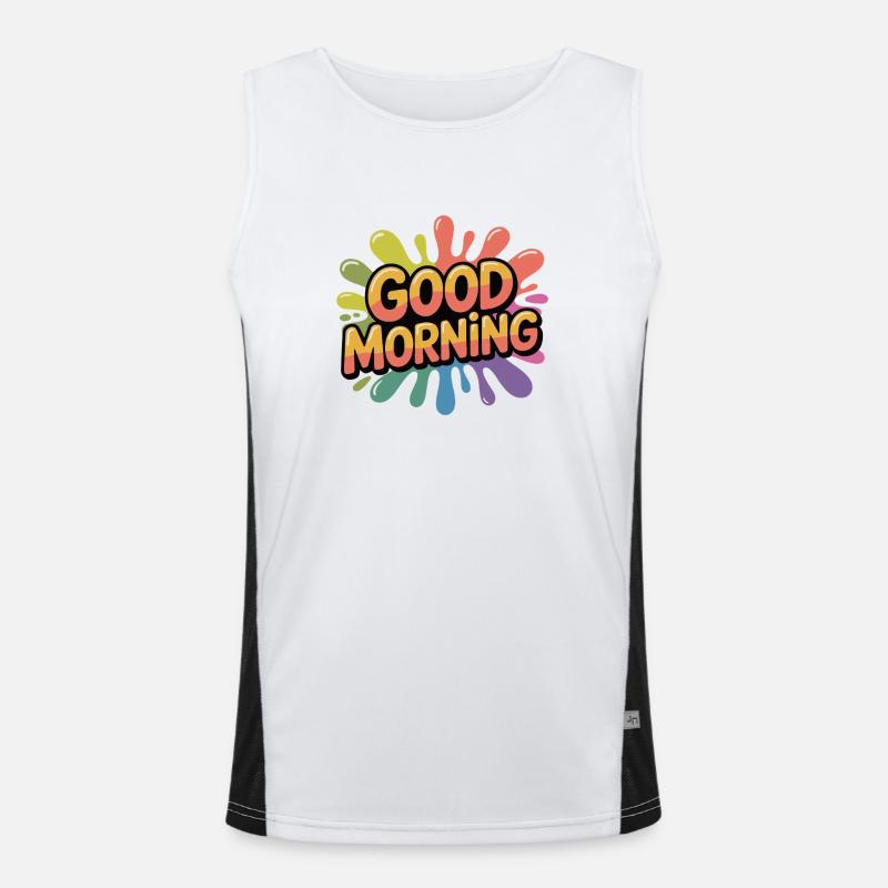 Bonjour Rainbow Splash Débardeur respirant contrasté Homme 