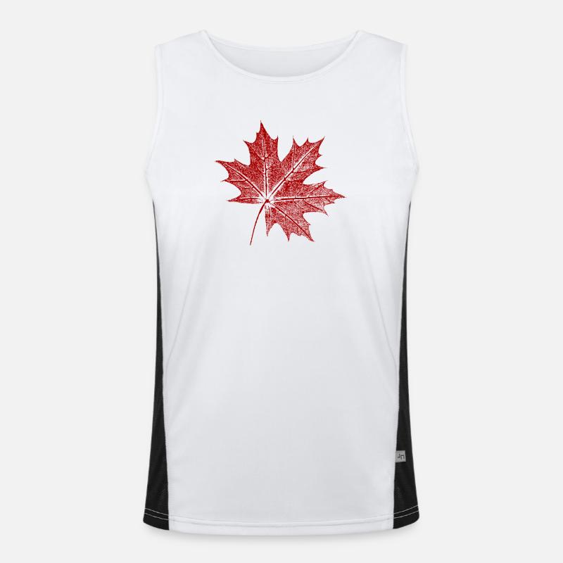 Maple leaf Men's Functional Contrast Tank Top 