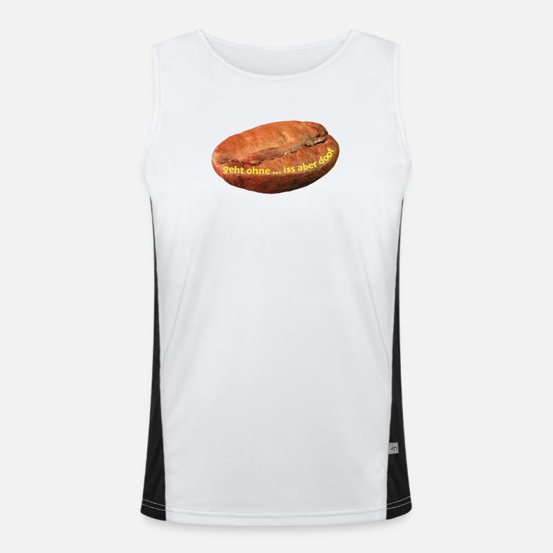 Kaffeebohne Funktionelles Kontrast-Tank Top für Männer 