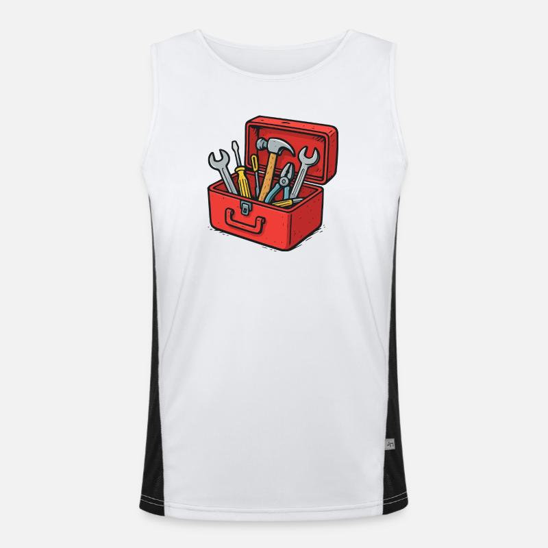 Toolbox Craftsman's Joy Men's Functional Contrast Tank Top 