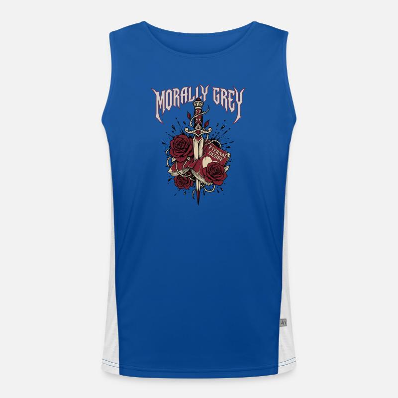 Morally Grey Book Trope Dark Romance Reader Men's Functional Contrast Tank Top 
