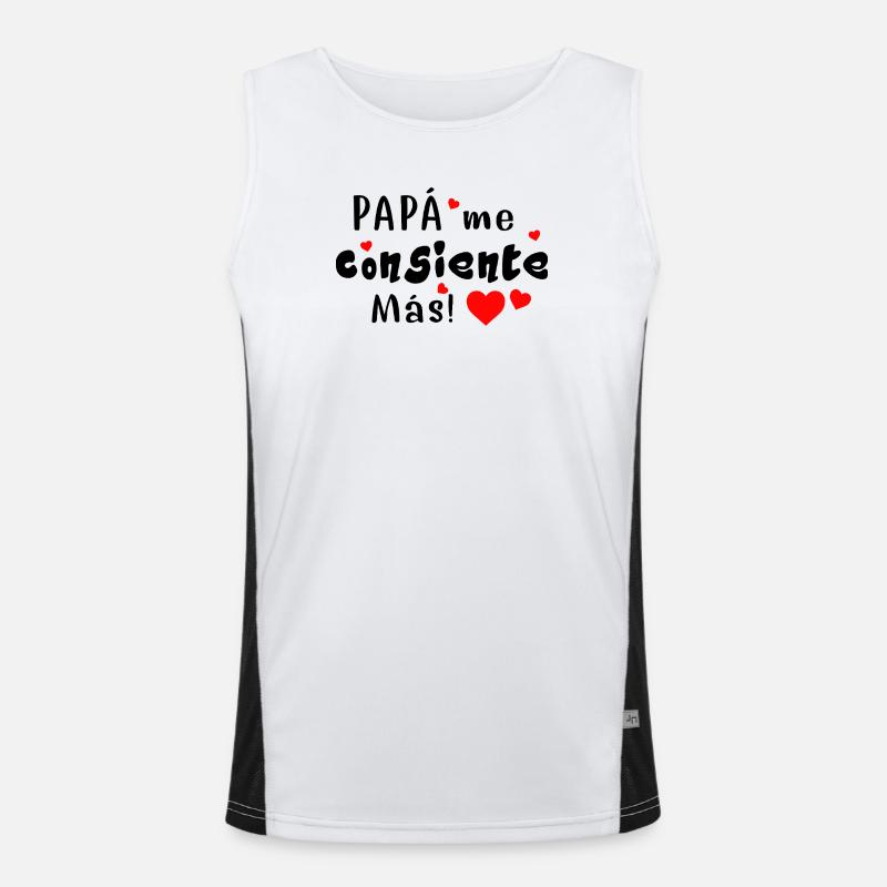 Papa me gâte encore plus Débardeur respirant contrasté Homme 