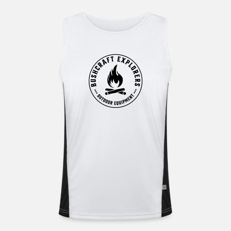 Bushcraft Explorers Outdoor Survival Design Funktionelles Kontrast-Tank Top für Männer 