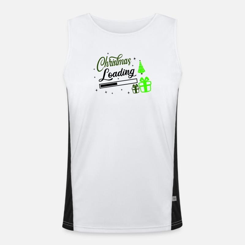 Christmas Loading Funktionelles Kontrast-Tank Top für Männer 