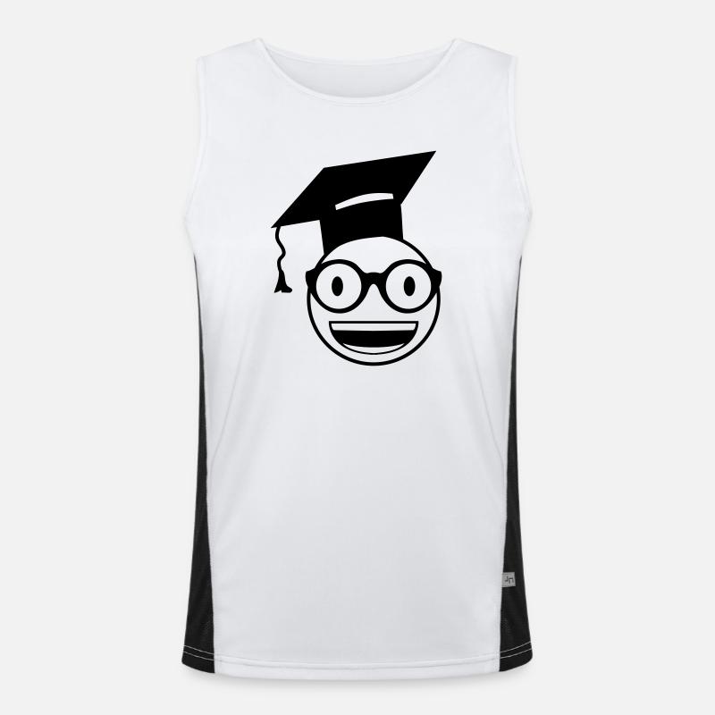 Nerd Student Funktionelles Kontrast-Tank Top für Männer 