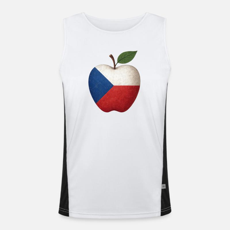 Tschechien Funktionelles Kontrast-Tank Top für Männer 