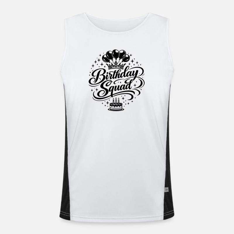 Birthday Squad Men's Functional Contrast Tank Top 