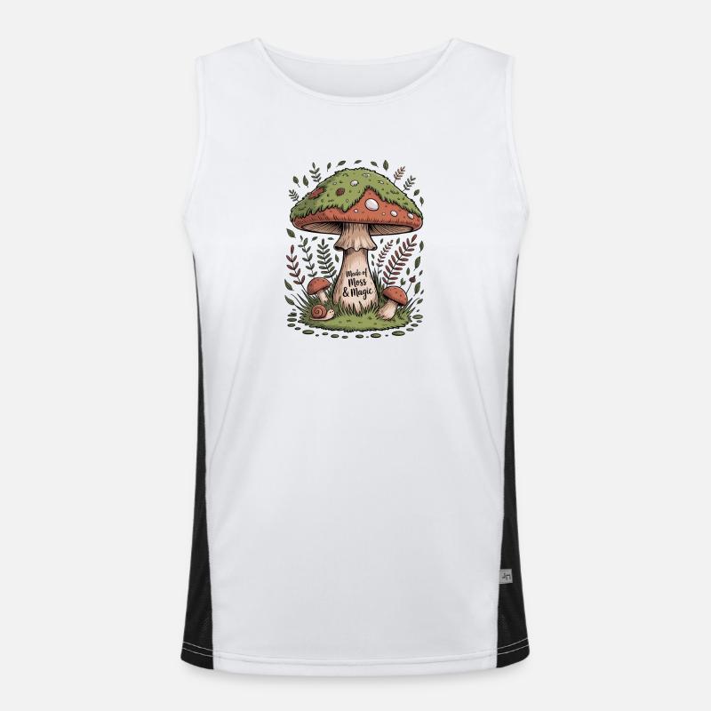 Made Of Moss And Magic Goblincore Funktionelles Kontrast-Tank Top für Männer 