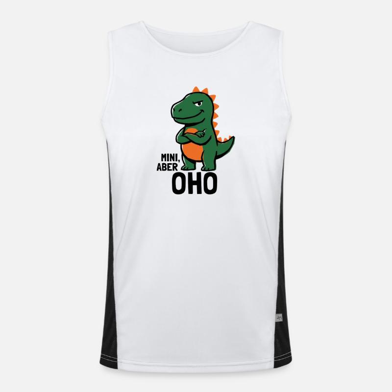 Klein aber Oho Funktionelles Kontrast-Tank Top für Männer 