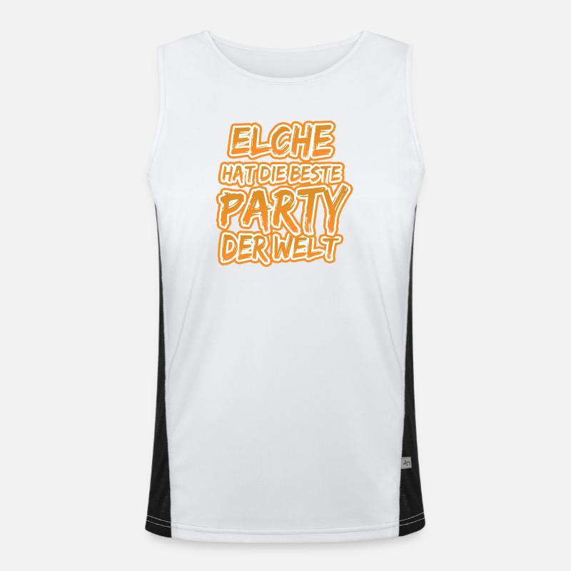 Elche Elche Funktionelles Kontrast-Tank Top für Männer 