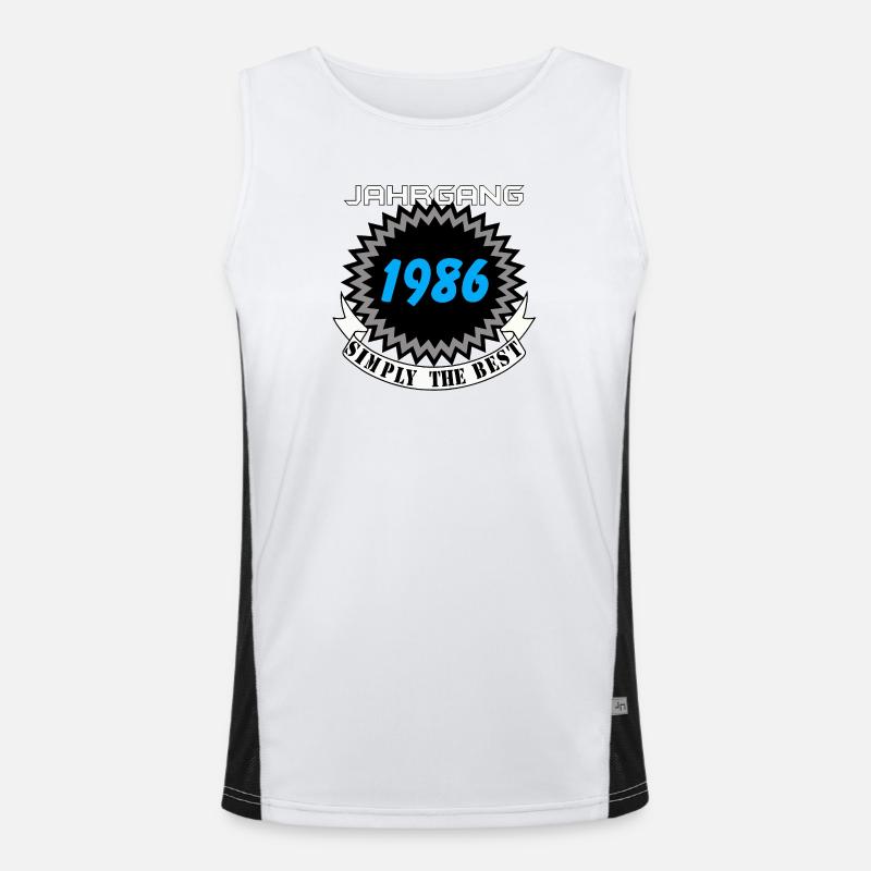 Millésime 1986 – Simplement le meilleur Débardeur respirant contrasté Homme 