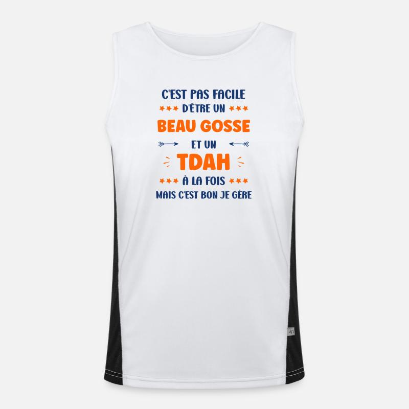 ADHD Men's Functional Contrast Tank Top 