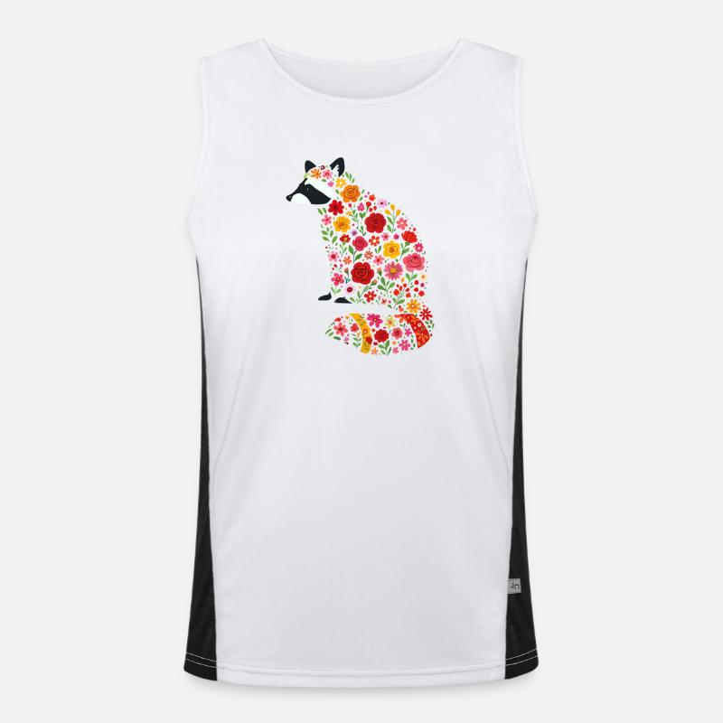 Waschbär Funktionelles Kontrast-Tank Top für Männer 