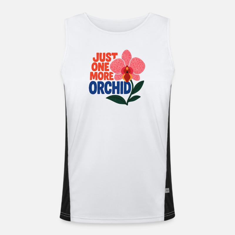 Nur noch eine Orchidee Funktionelles Kontrast-Tank Top für Männer 