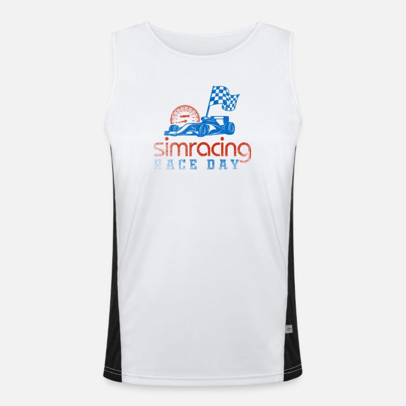 Sim Racing Race Day Men's Functional Contrast Tank Top 