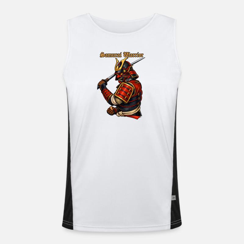 Samurai Warrior Japan Armor Conception Bushido Débardeur respirant contrasté Homme 