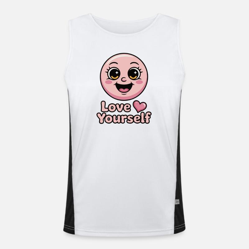 sich selbst lieben Funktionelles Kontrast-Tank Top für Männer 