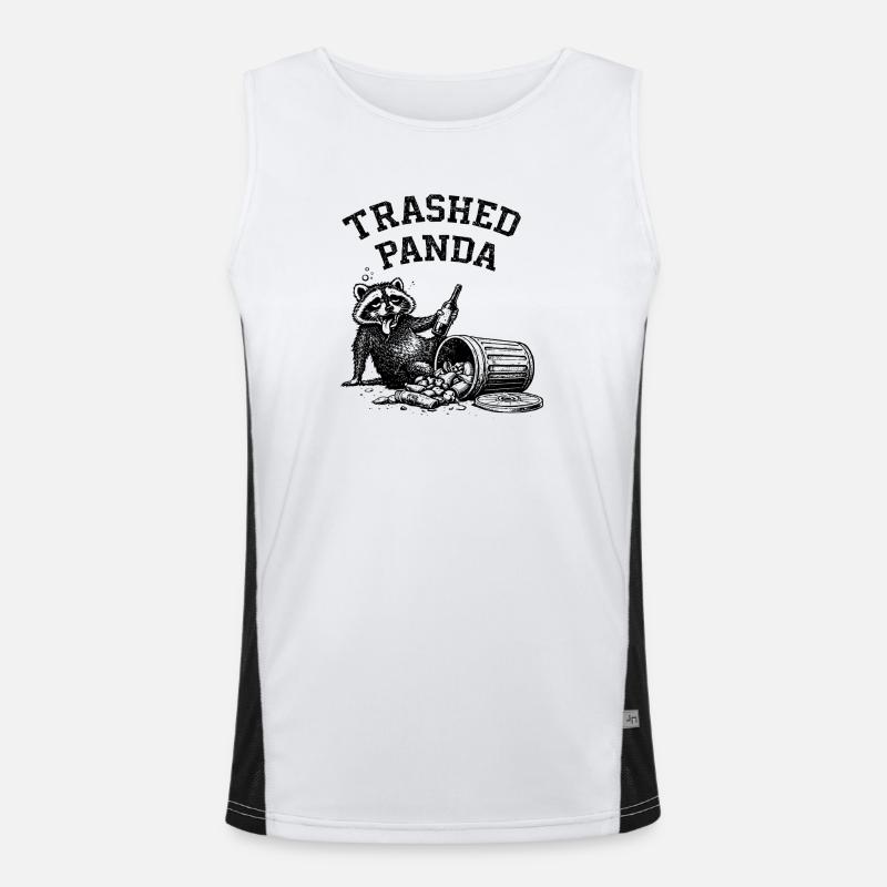 Trashed Panda Men's Functional Contrast Tank Top 