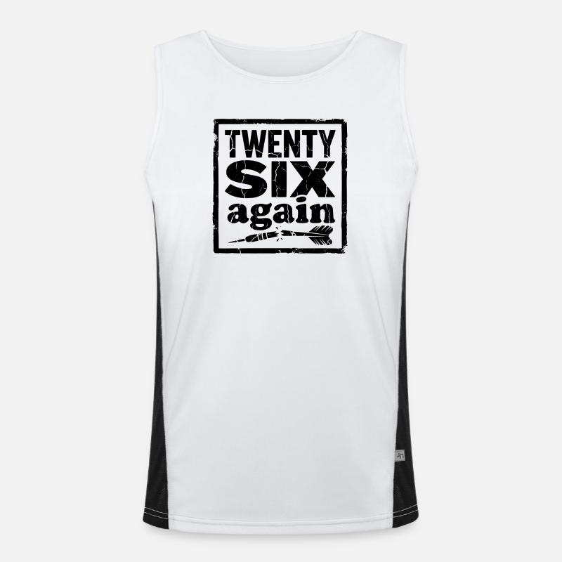 Darts bag 26 points miss Men's Functional Contrast Tank Top 