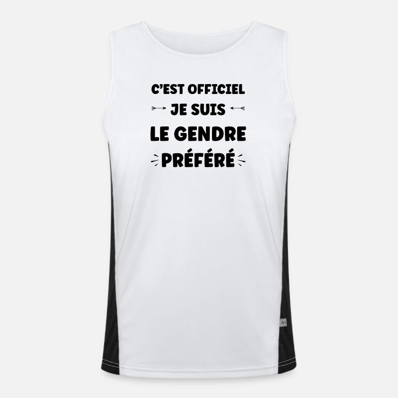 gendre Débardeur respirant contrasté Homme 