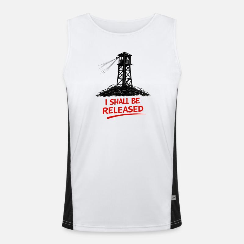 Freiheitsruf am Wachturm Funktionelles Kontrast-Tank Top für Männer 