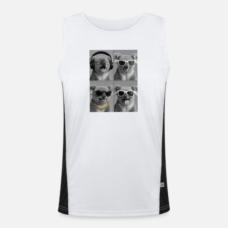 Koala Funktionelles Kontrast-Tank Top für Männer 