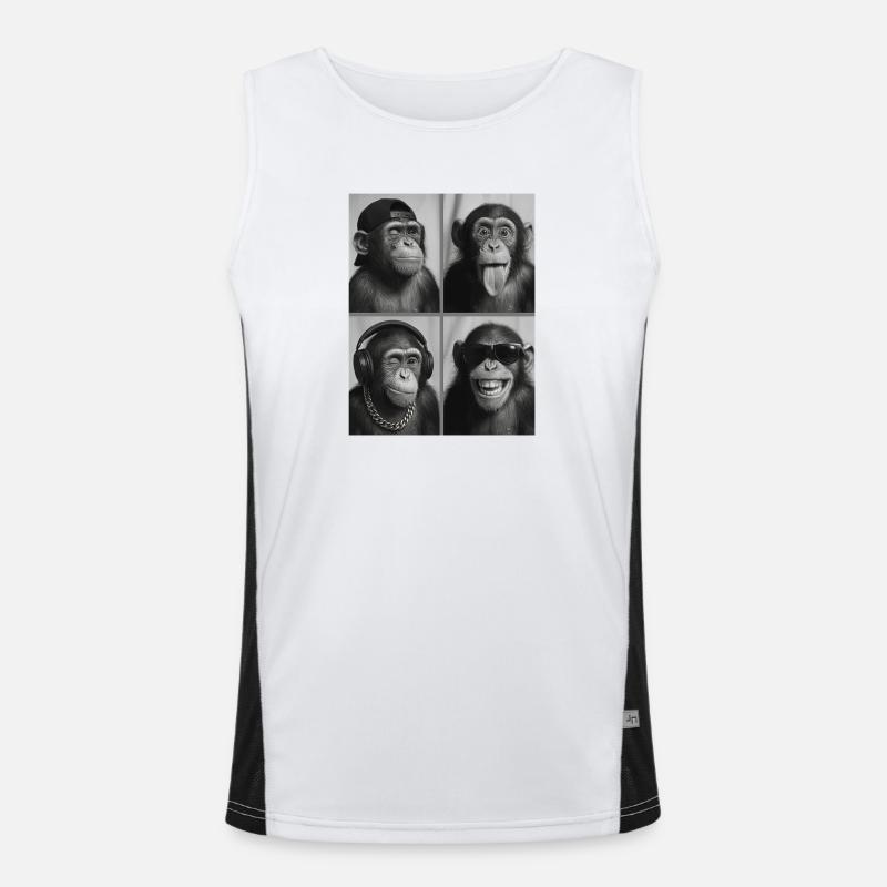 Affee Funktionelles Kontrast-Tank Top für Männer 