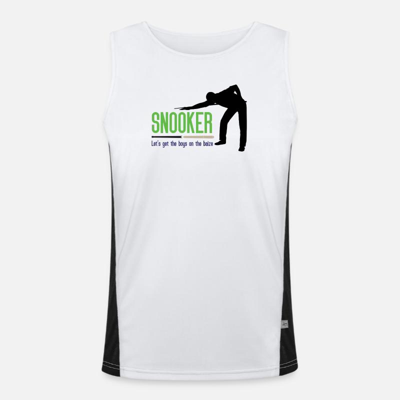 Snooker - Let's get the.boys on the baize Men's Functional Contrast Tank Top 