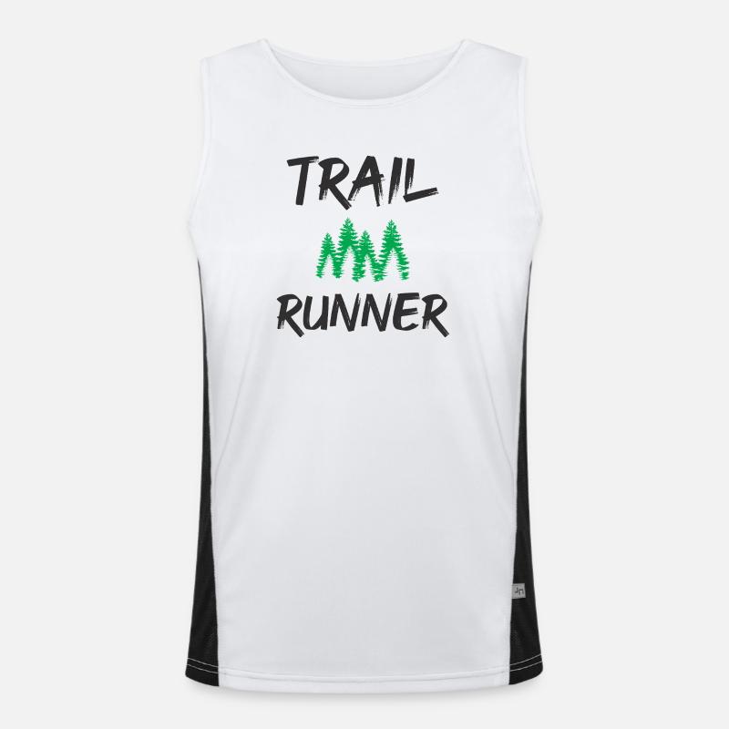 Coureur de trail Débardeur respirant contrasté Homme 