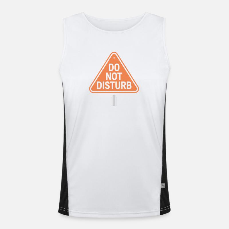 Do Not Disturb Sloth Anti Social Men's Functional Contrast Tank Top 