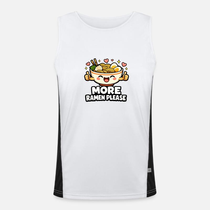 More Ramen Please Men's Functional Contrast Tank Top 