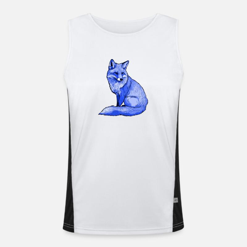 Fuchs Polarfuchs Funktionelles Kontrast-Tank Top für Männer 