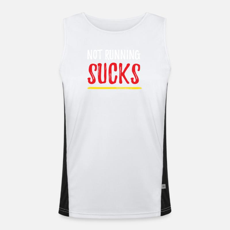 Not Running Sucks Men's Functional Contrast Tank Top 