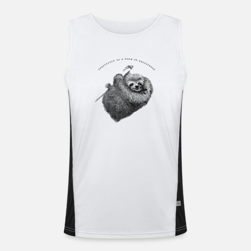 Faultier_Sloth Funktionelles Kontrast-Tank Top für Männer 