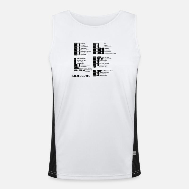 SL Shortcuts Mac – Cmd Pro! Content Creator Men's Functional Contrast Tank Top 