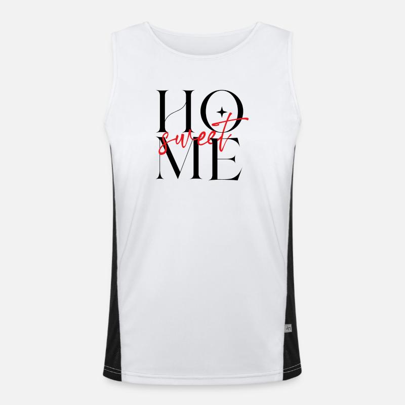 Sweet Script Red Men's Functional Contrast Tank Top 