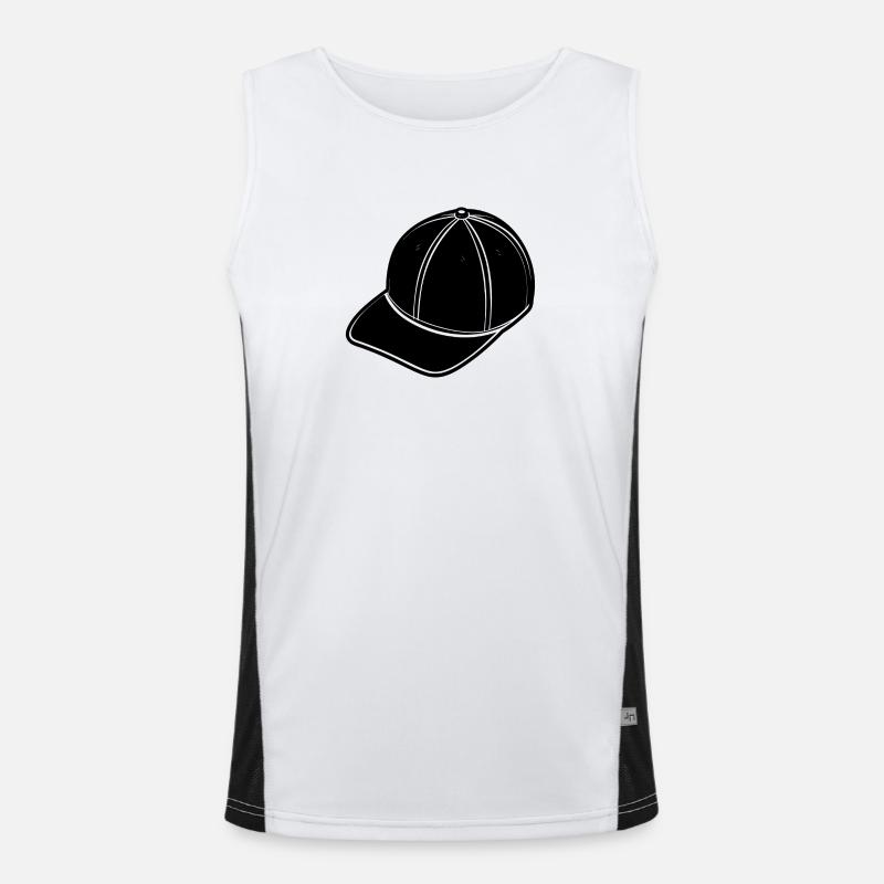 Rap-Kappe Funktionelles Kontrast-Tank Top für Männer 