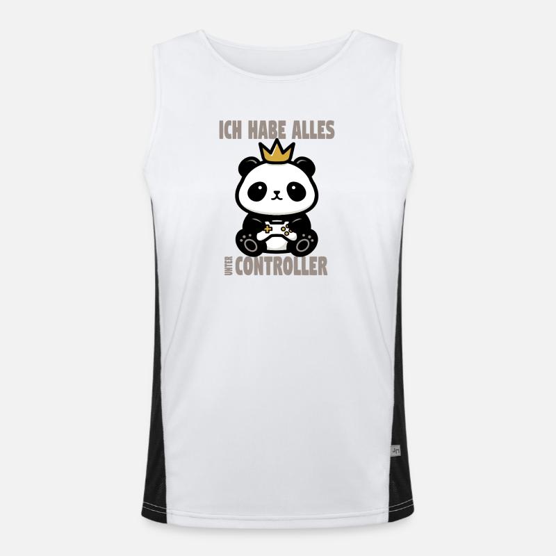 I have everything under controller - Men's Functional Contrast Tank Top  - white/black