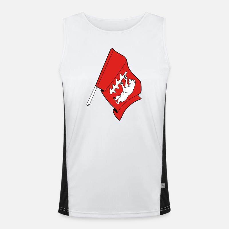 Drapeau du Warwickshire Débardeur respirant contrasté Homme 