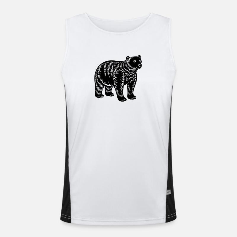 Eisbär Funktionelles Kontrast-Tank Top für Männer 