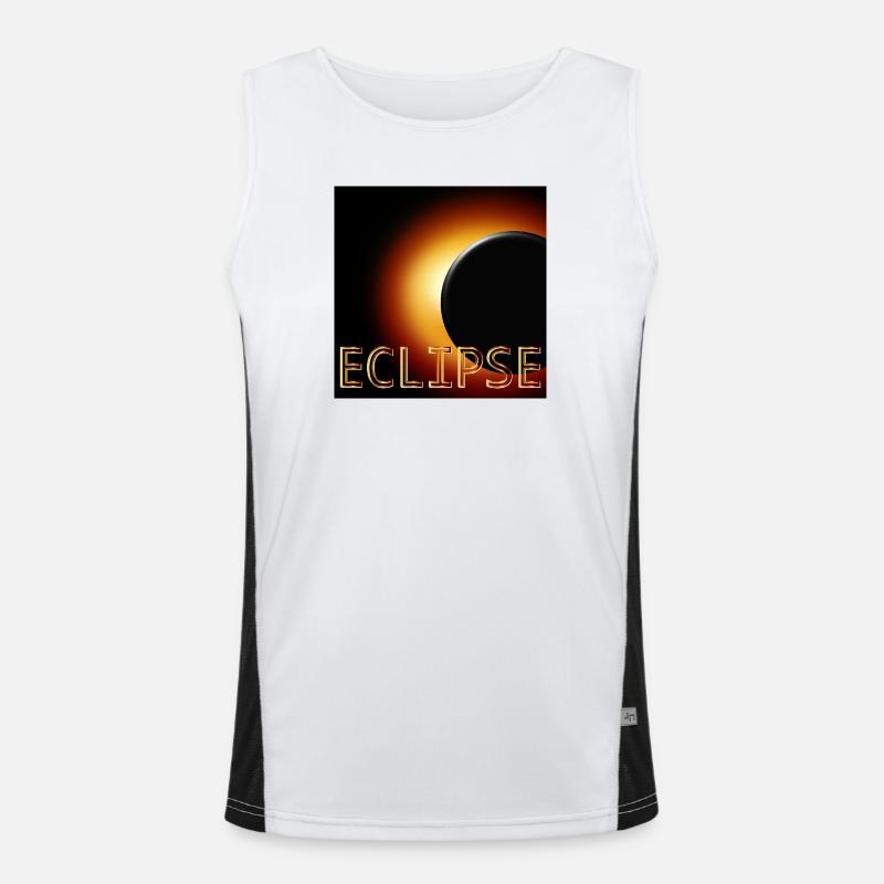 Total Solar Eclipse 2026 Men's Functional Contrast Tank Top 