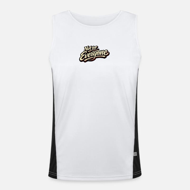 Not for Everyone Retro Script Tee Funktionelles Kontrast-Tank Top für Männer 