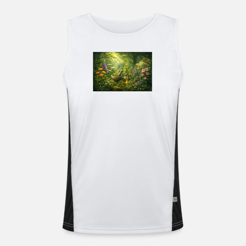 Magic herbs Men's Functional Contrast Tank Top 